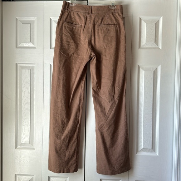 Peruvian Connection Kayla Linen-Blend Wide-Leg Trousers, Size 6 - Picture 11 of 15